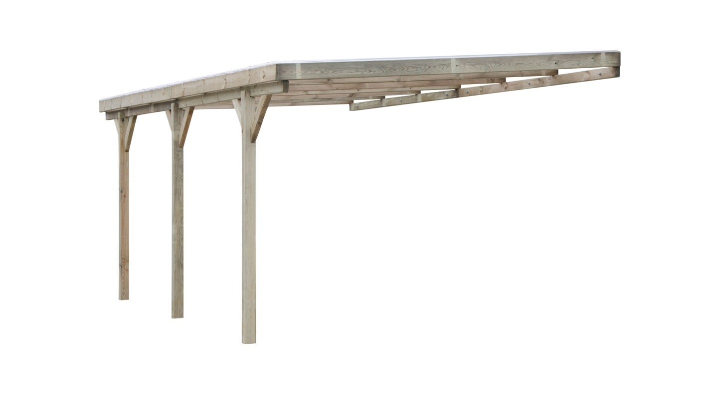 Carport, abri de voiture 3x5.24 m - 15 m2 - couverture PVC&nbsp; - CAR7-2PVCTR - ALTANKA - 7