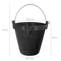 Cubo de obra Italiano con asa (Capacidad volumétrica: 10 l Cubo de obra Italiano con asa (Capacidad volumétrica: 10 l
