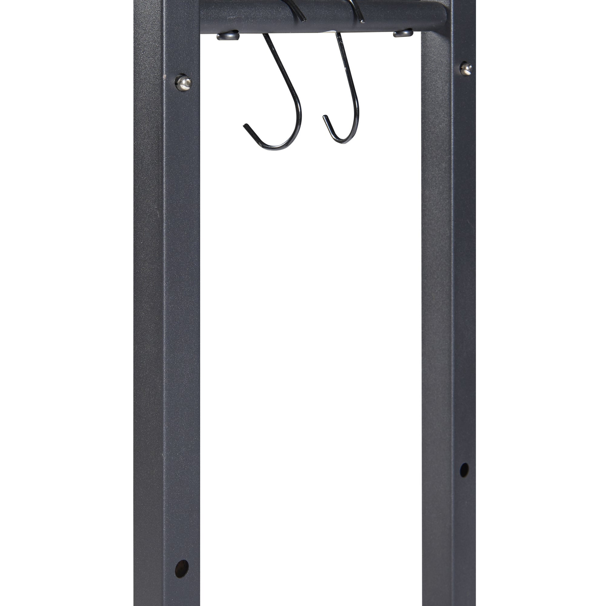 Range-bûches Kasan acier largeur 60 - 100 cm noir [en.casa] - 6