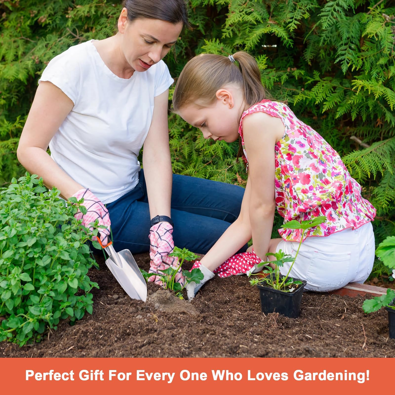 Petite Pelle Jardinage, Outils de Jardinage à Main,Pelle de Jardin avec Poignée Ergonomique Outillage de Jardin pour Plantation,Repiquage,Désherbage - 7