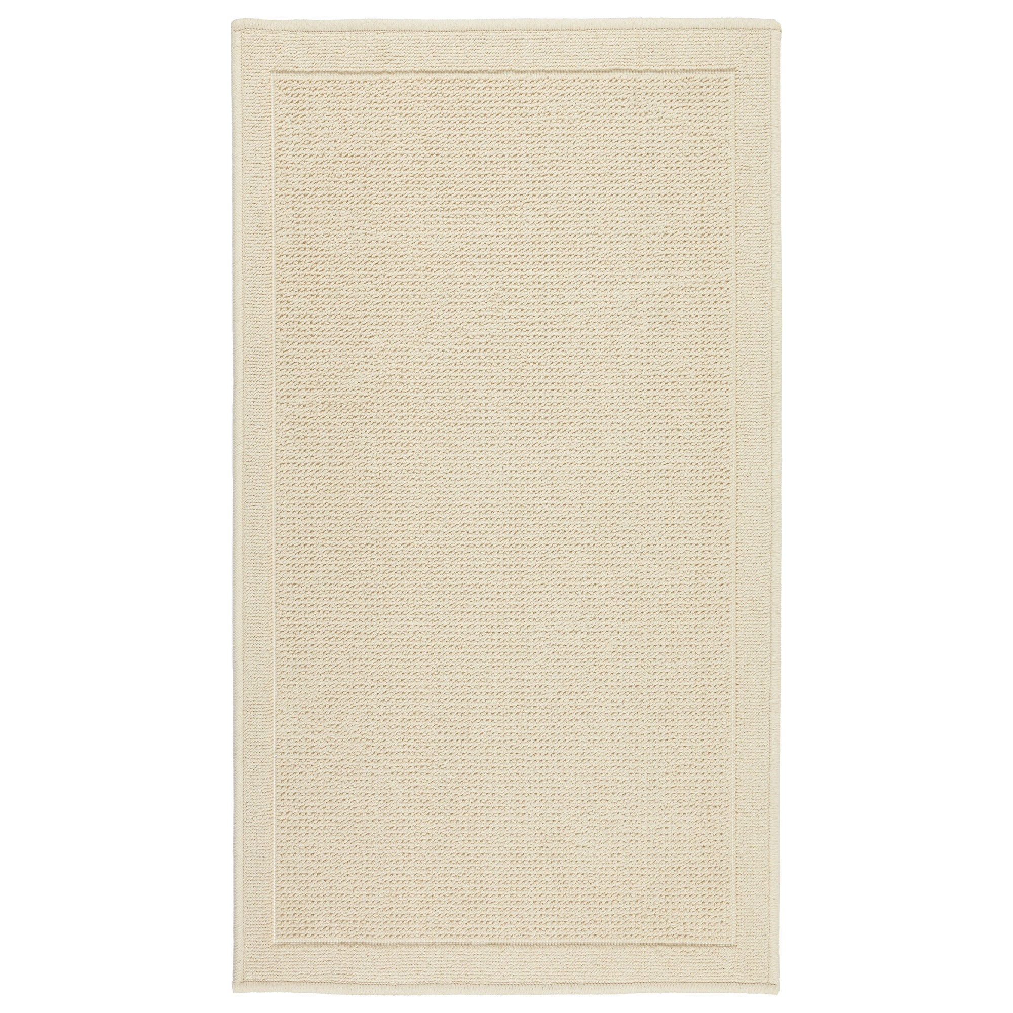 Dywanik łazienkowy Lino 73x135 cm bawełna egipska ramka beżowy