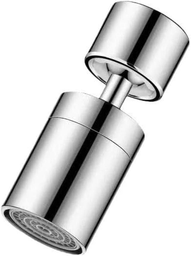 Perlator obrotowy 360° do kranu kuchennego, 2 tryby, perlator, filtr do kranu kuchennego i łazienkowego – srebrny