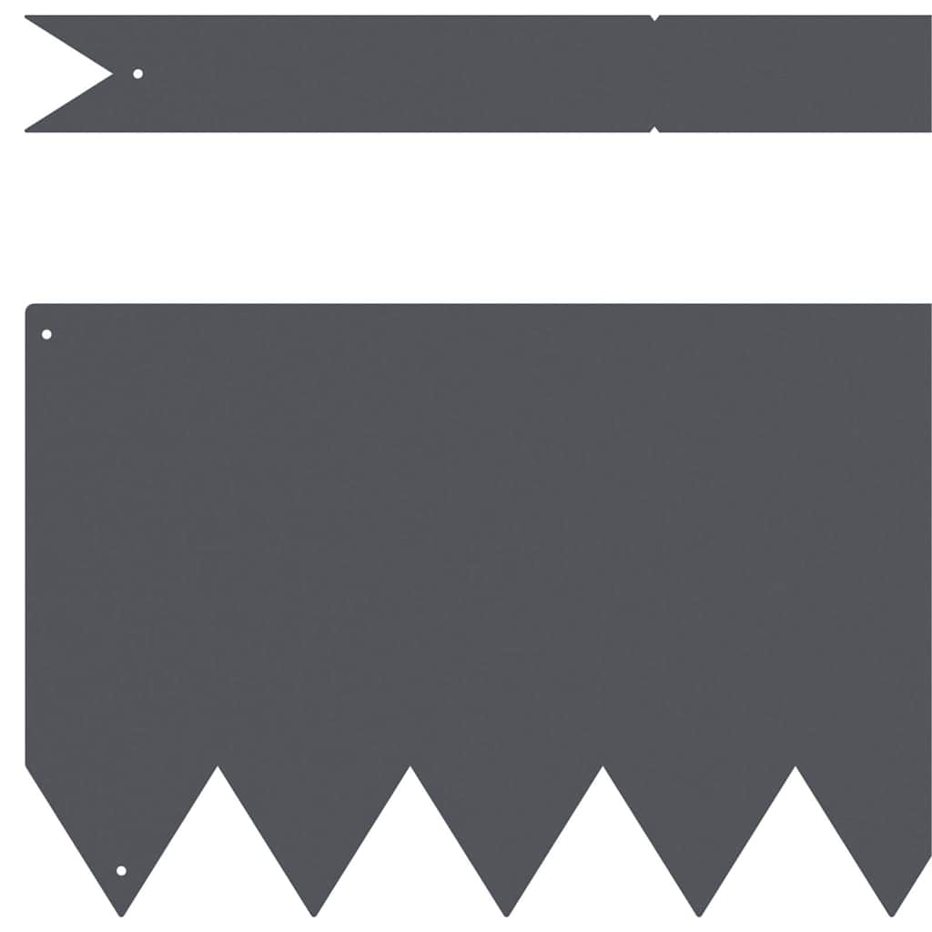 Bordure de Pelouse 30 pcs Anthracite 100 x 0.05 x 20 cm vidaXL - 5