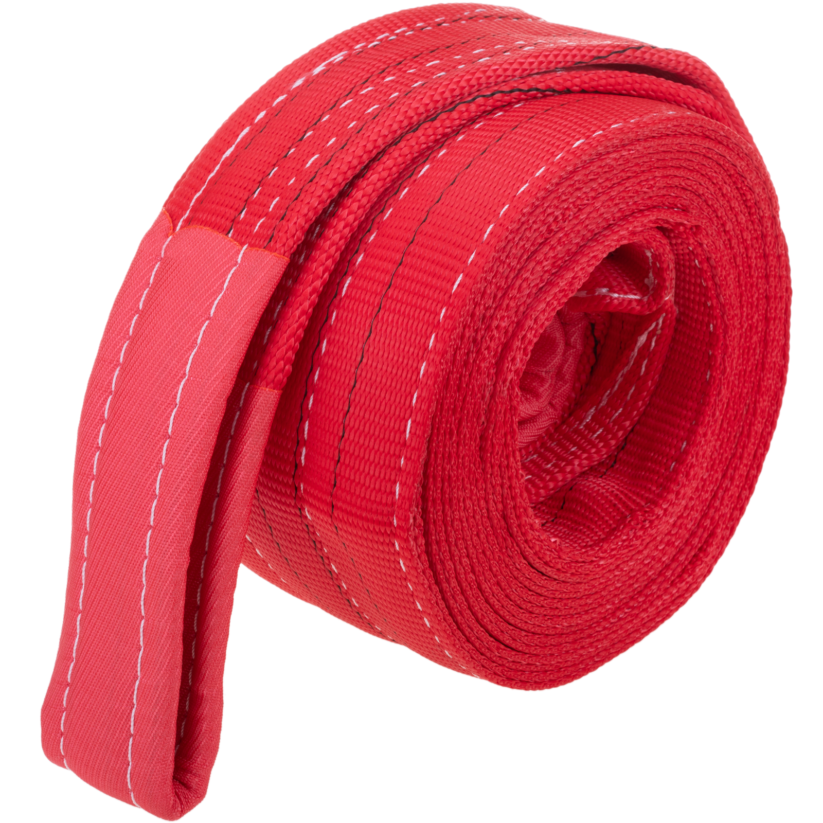 Cinghia Di Sollevamento E Traino In Nylon - 2 X 6 Piedi, Occhielli Piatti, 2.480 Lbs, Gialla E Nera
