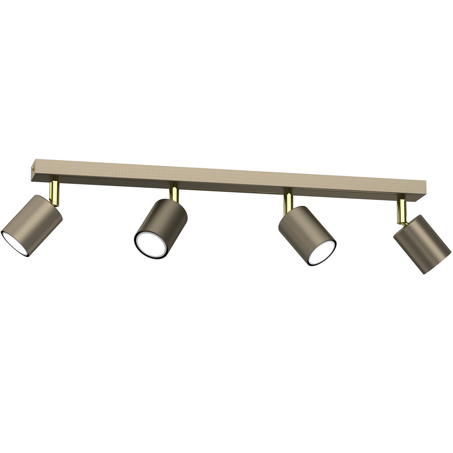 Lampa sufitowa wisząca Striper tytanowy złoto-złoty połysk 4xGU10x8W wym: 14,5 x 60 x 5,5 cm metal Luminex
