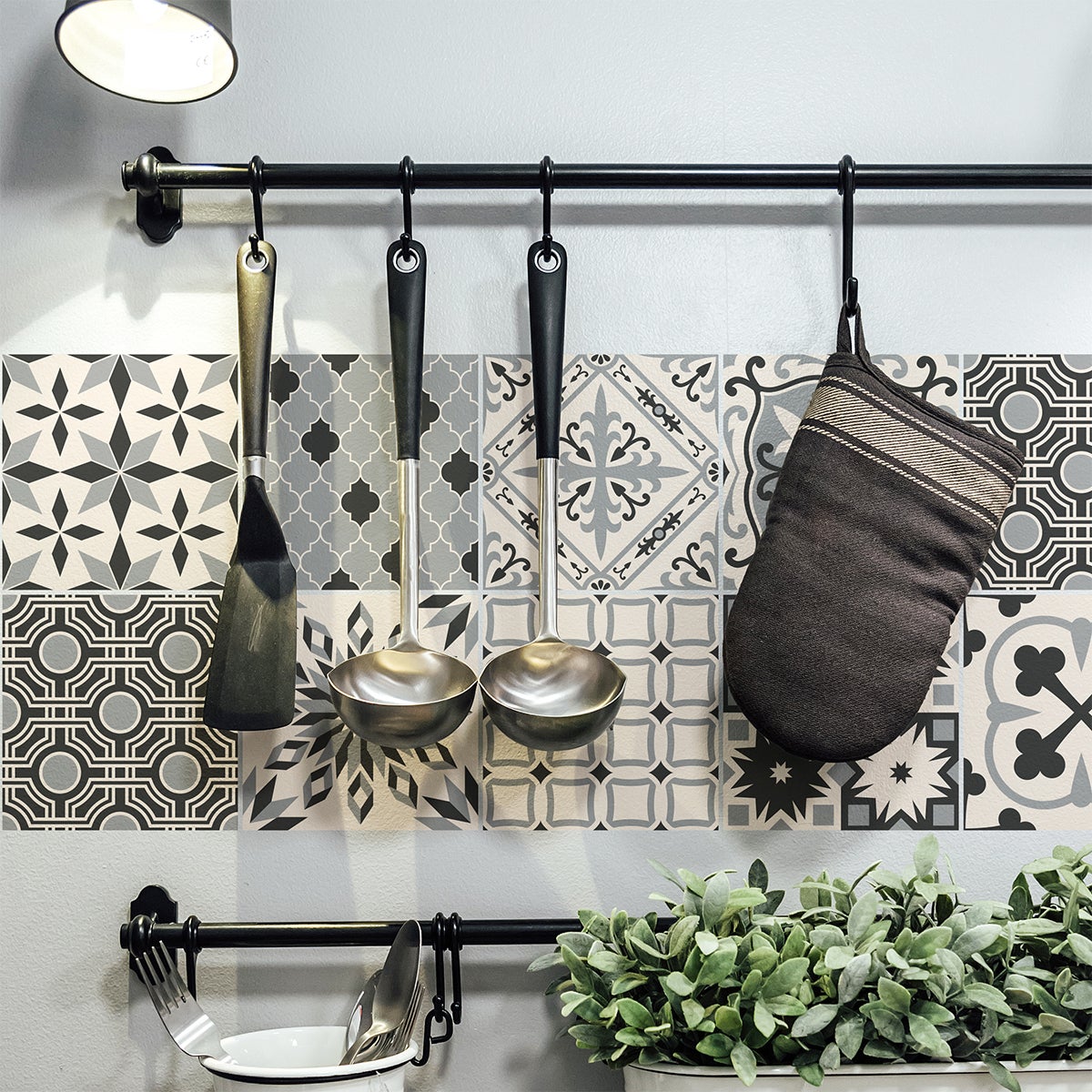 9 adesivi piastrelle azulejos Ivoa - Sticker adesivo - adesivi murali - 9stickers15x15cm - 3