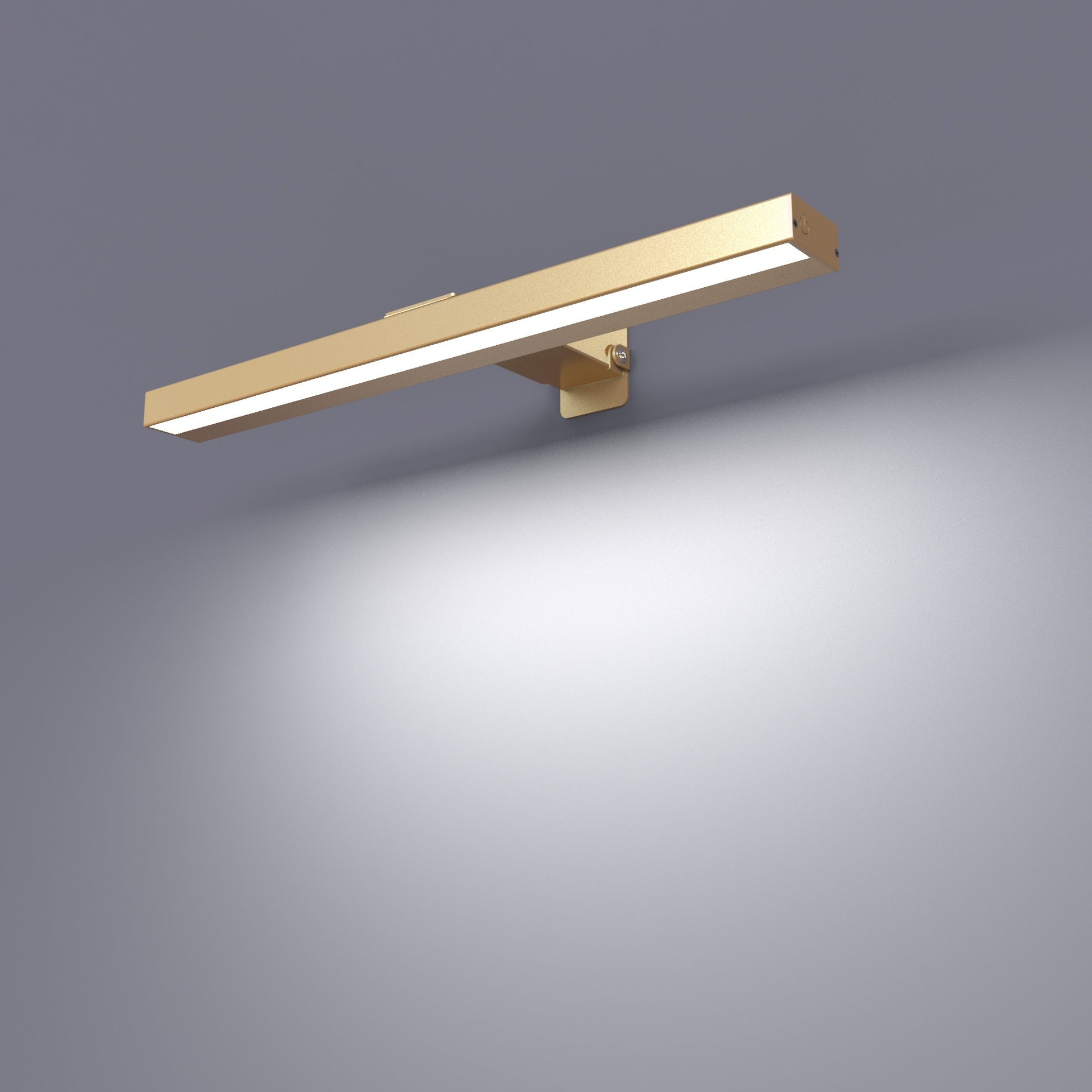Applique a LED senza fili con telecomando, ricaricabile tramite USB, illuminazione magnetica per quadri, bagno, specchio, vetrine (oro 40 cm) - 3