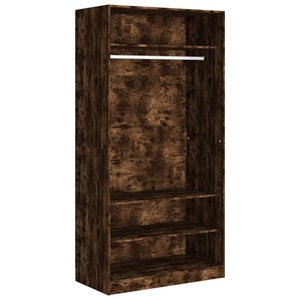 VidaXL Garde-robe 2 Pcs Chêne Fumé 50 X 50 X 200 Cm Bois D'ingénierie | Rakuten