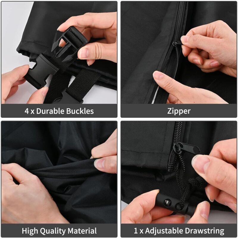 Couvercle & housse de protection pour cuve IBC 1000L. Film anti-UV avec découpes perforées, accessoire essentiel pour préserver votre réservoir d'eau. - 3