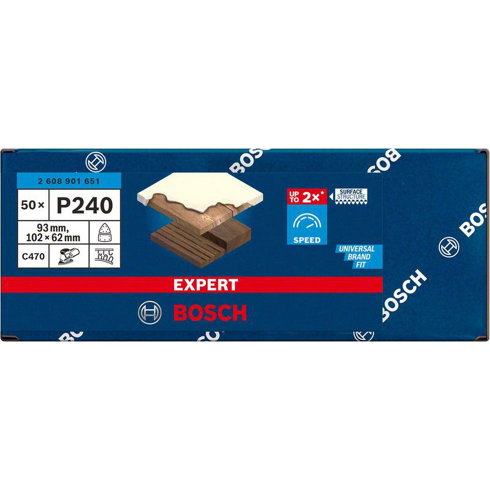 Hoja de lija EXPERT C470 de 102 x 62/93 mm, G 240, 50 unidades - 8