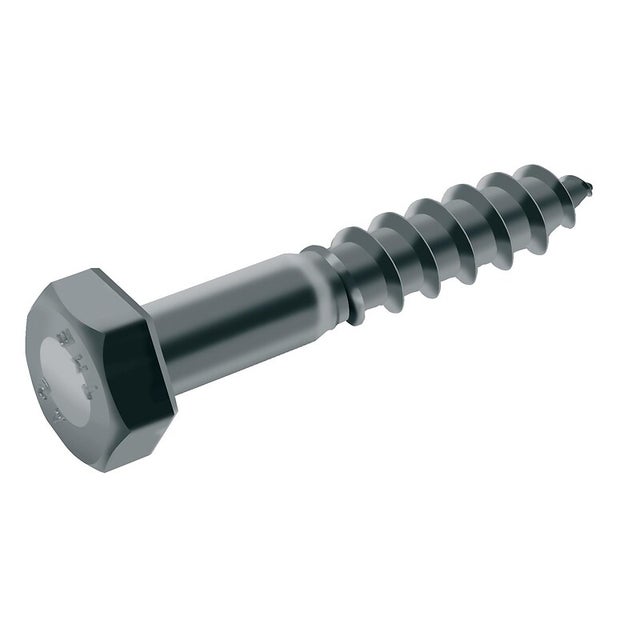 Vis à bois Acton tête hexagonale inox A2 DIN 571