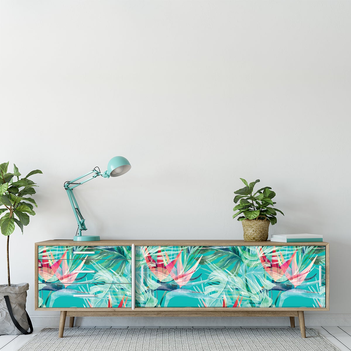 Adesivo mobili tropicale Punaauia - Sticker adesivo - adesivi murali - 40x60cm - 4