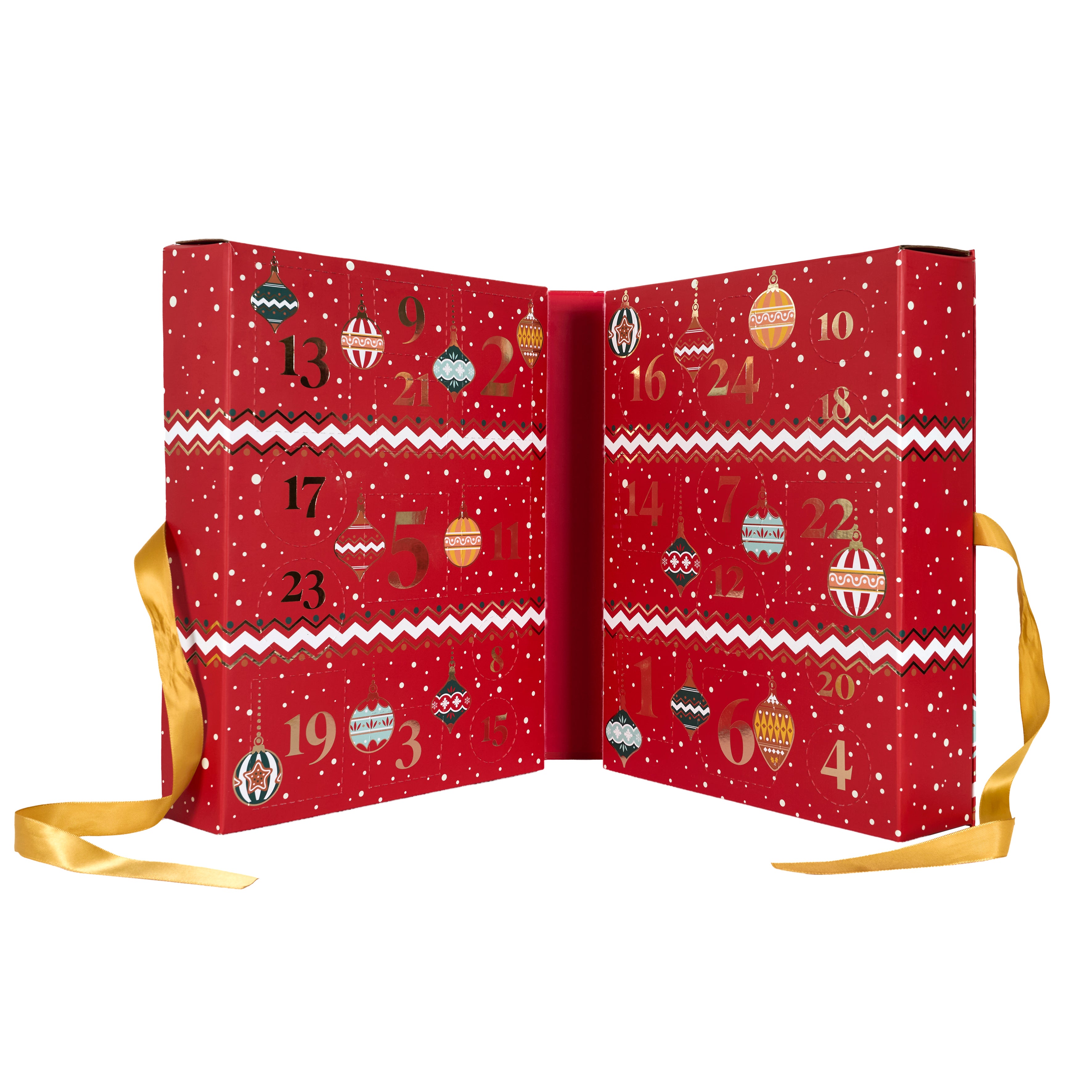 Calendrier De L'avent - Home Deco Factory - Noël Tradi - Bougies - Surprises - Rouge - 2