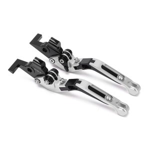Leviers Embrayage & Frein Réglables CNC Alliage Aluminium Pour Yamaha TMAX 530 (2012-2019) Et TMAX 560 (2020-2021) - Noir Anodisé