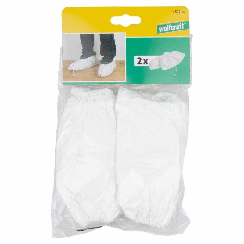 Pack 2 pares de protetores de calçado branco 4877000 wolfcraft - 2