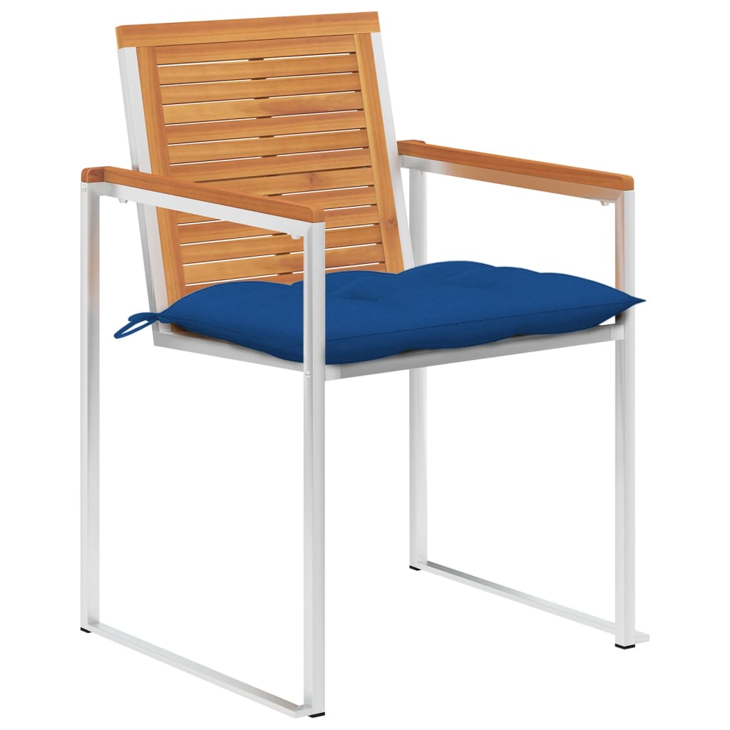 Chaise de jardin avec coussin Maison Exclusive en bois Bleu - 2