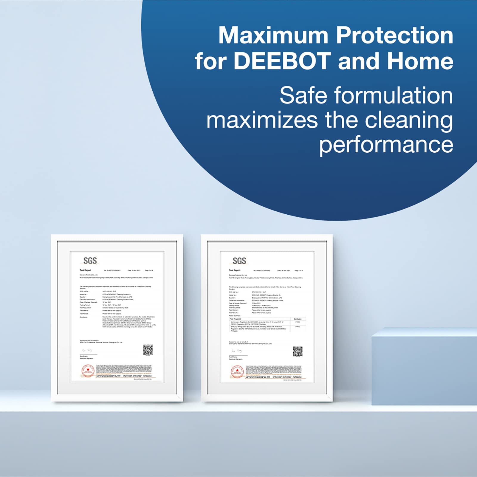 Détergent ECOVACS pour aspirateur robot laveur - 1 litre senteur jacinthe - 9