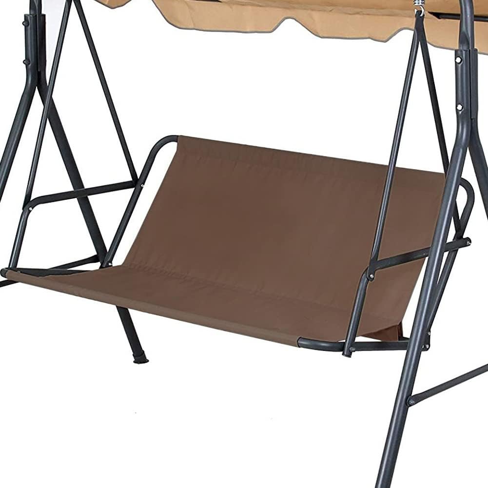 Pokrowiec zamienny na huśtawkę ogrodową 2/3-osobową, wodoodporny materiał Oxford 600D, idealny na tarasy ogrodowe -115x50x50cm - Brązowy