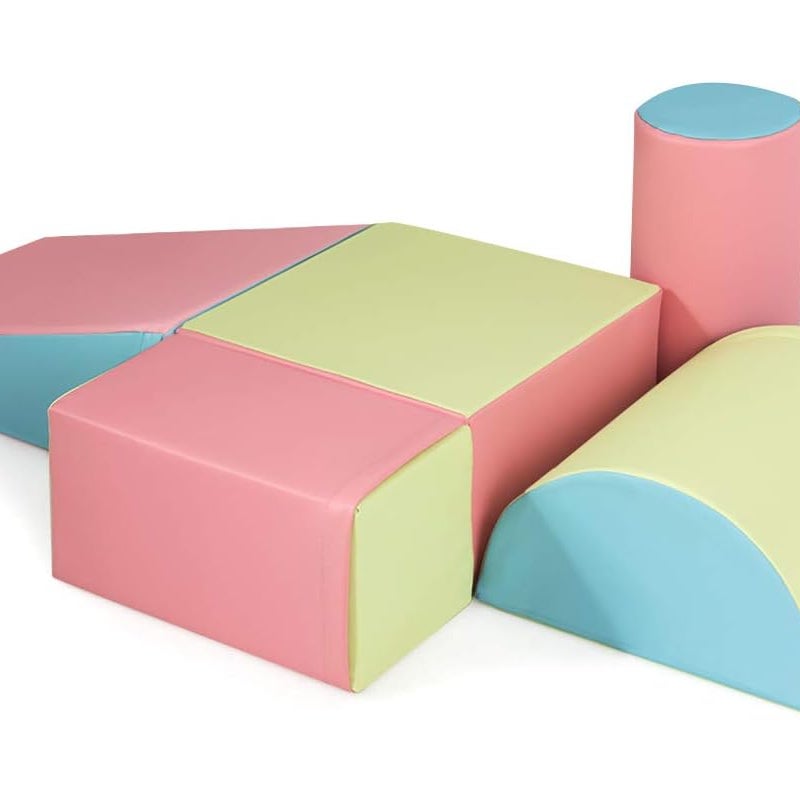 5 Szt. Tor Przeszkód dla Niemowląt, Moduł Motoryczny z Pianki PU z Wypełnieniem EPE, Zabawki Edukacyjne Odpowiednie dla Dzieci w Wieku Przedszkolnym