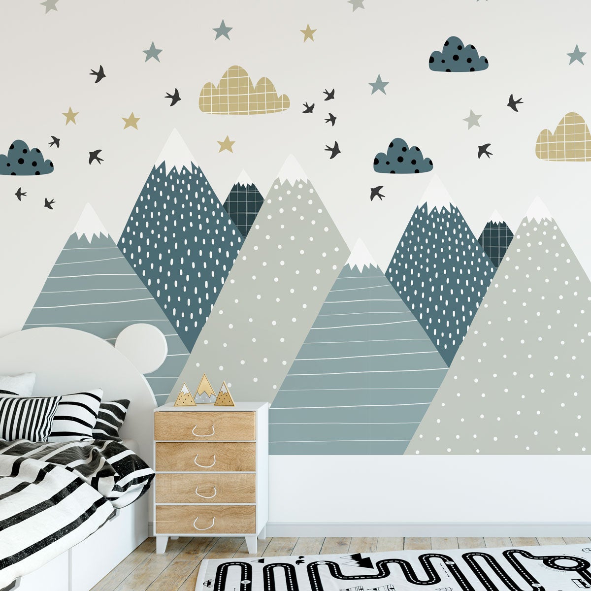 Adesivo bambino di montagna scandinavo alika - Sticker adesivo - adesivi murali - 110x165cm - 6