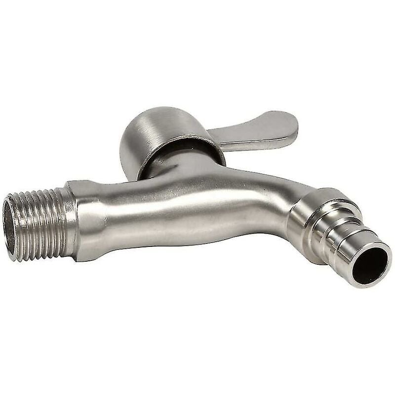 CREA Robinet de jardin en acier inoxydable 304, robinet d'eau mural extérieur robuste et durable (g 1/2'' ) - 4