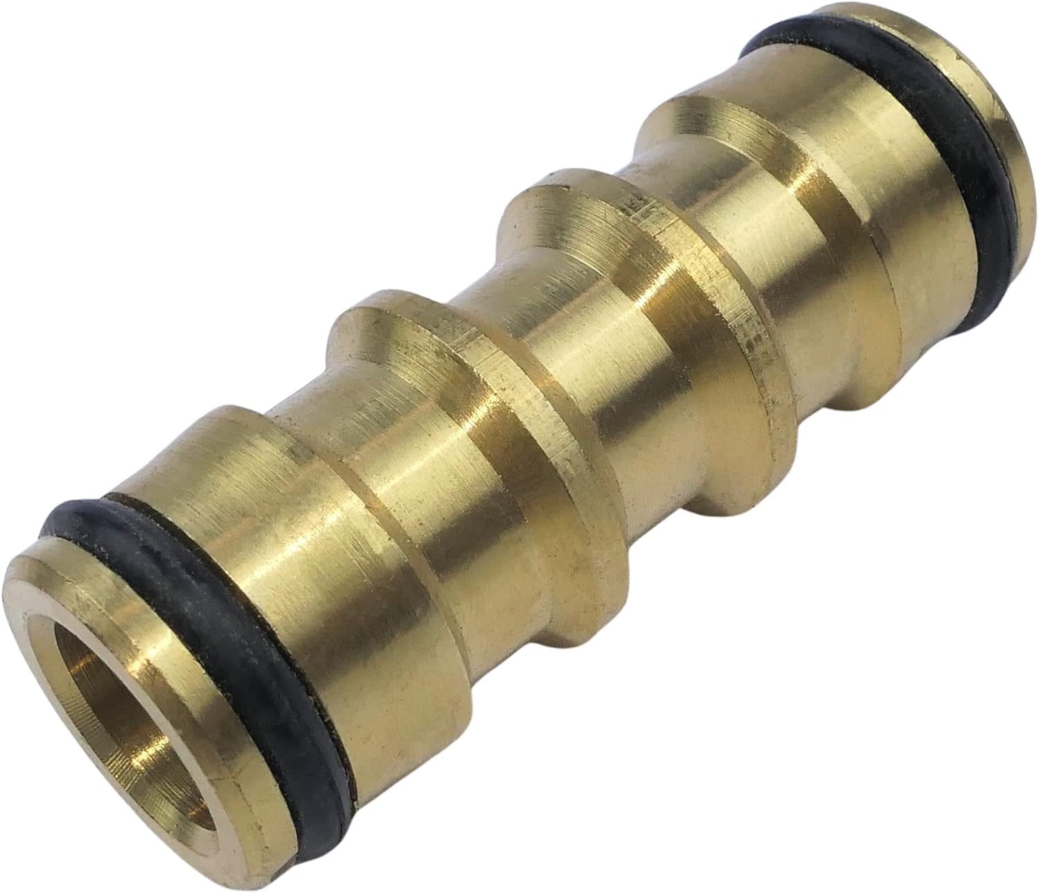 Złącze męskie 1/2" do węża ogrodowego/nawadniającego - Podwójne/pośrednie szybkozłącze do węży ogrodowych - Mosiądz