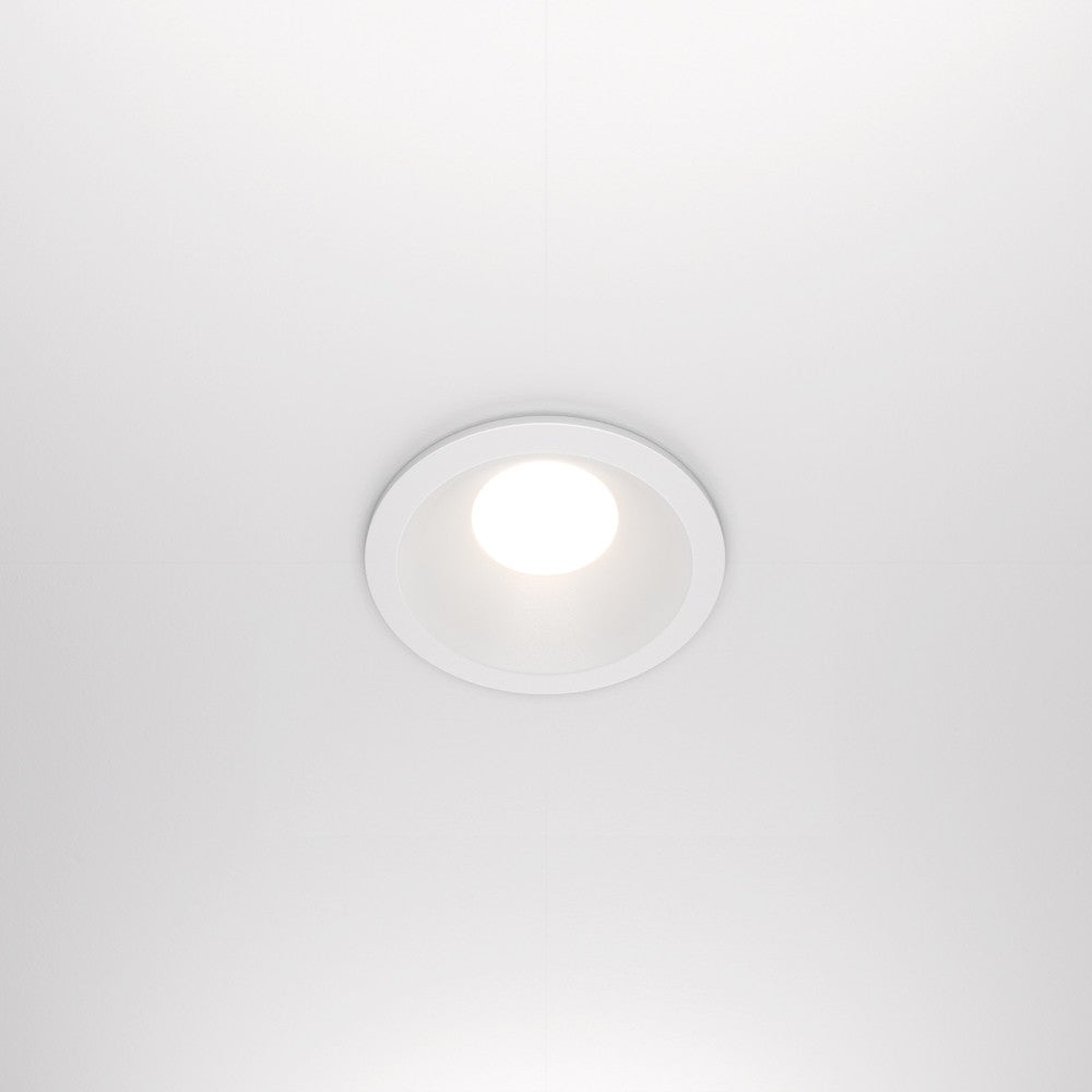 Oprawa sufitowa wpuszczana podtynkowa Zoom biała 1xGU10x50W okrągła IP65 wym: 4,5 x 8,5 x 8,5 cm aluminium Maytoni - 2