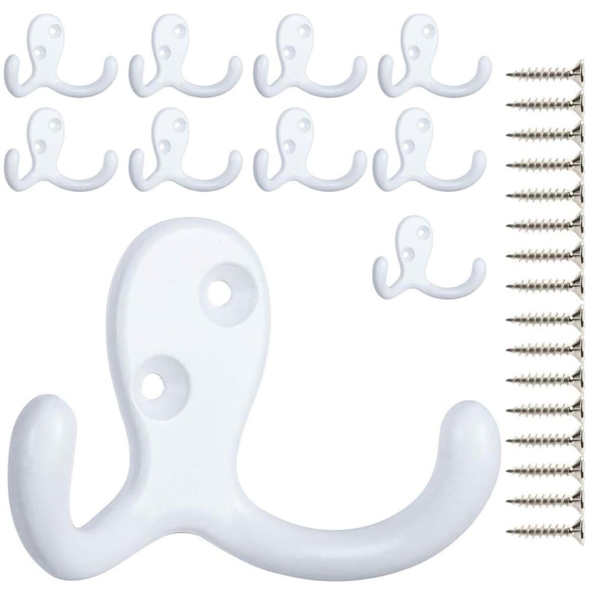 Lntyq Ganci Appendiabiti Da Parete Avvitabili, 5 Pezzi, Minimalisti, Resistenti, In Lega Di Zinco Per Porta Ingresso Camera Da Letto Bagno Ganci Multiuso Viti Incluse Nero 87231552