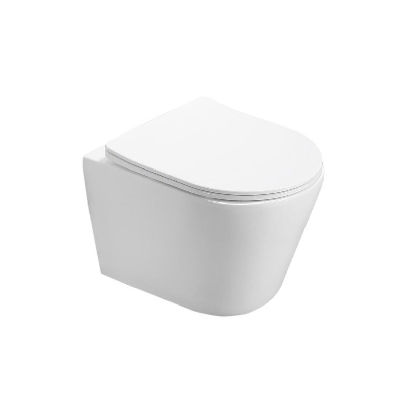 Pack WC Bati-support Geberit + WC Swiss Aqua Technologies Infinitio sans bride + Plaque Blanc alpin (InfinitioGeb1) - 4