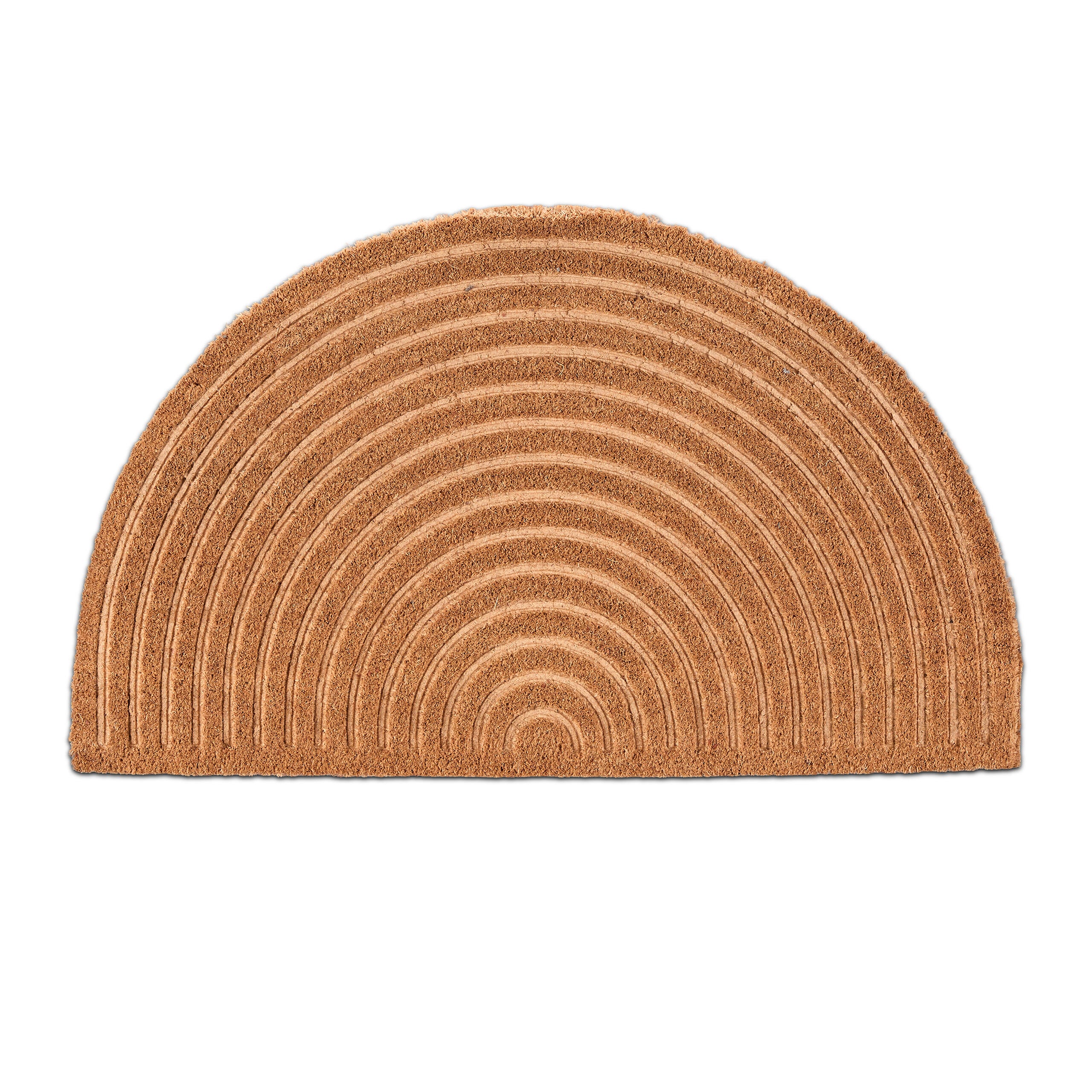 Relaxdays Zerbino in Cocco e Gomma, per Esterni ed Interni, 45x75 cm, Retro Antiscivolo, Design a Strisce, Naturale/Nero, 1 pz Relaxdays Zerbino in Cocco e Gomma, per Esterni ed Interni, 45x75 cm, Retro Antiscivolo, Design a Strisce, Naturale/Nero, 1 pz