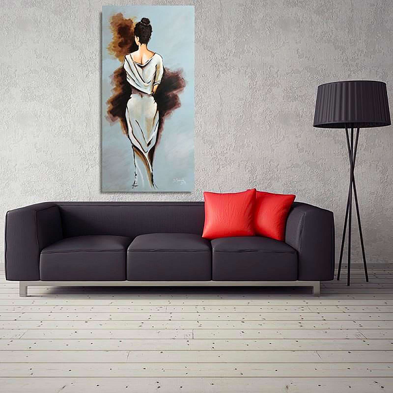 Tableau femme 2 - 25 x 70 cm - 4