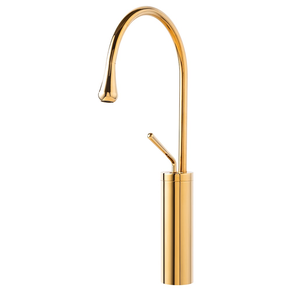 BATERIA UMYWALKOWA LUCA STOJĄCA WYSOKA OBROTOWA S-1154G ZŁOTA