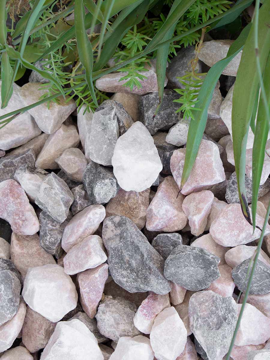 Grava Rosa Glacial 25 - 40mm 1000 kg Big Bag Grava decorativa 0,7m3 - 2