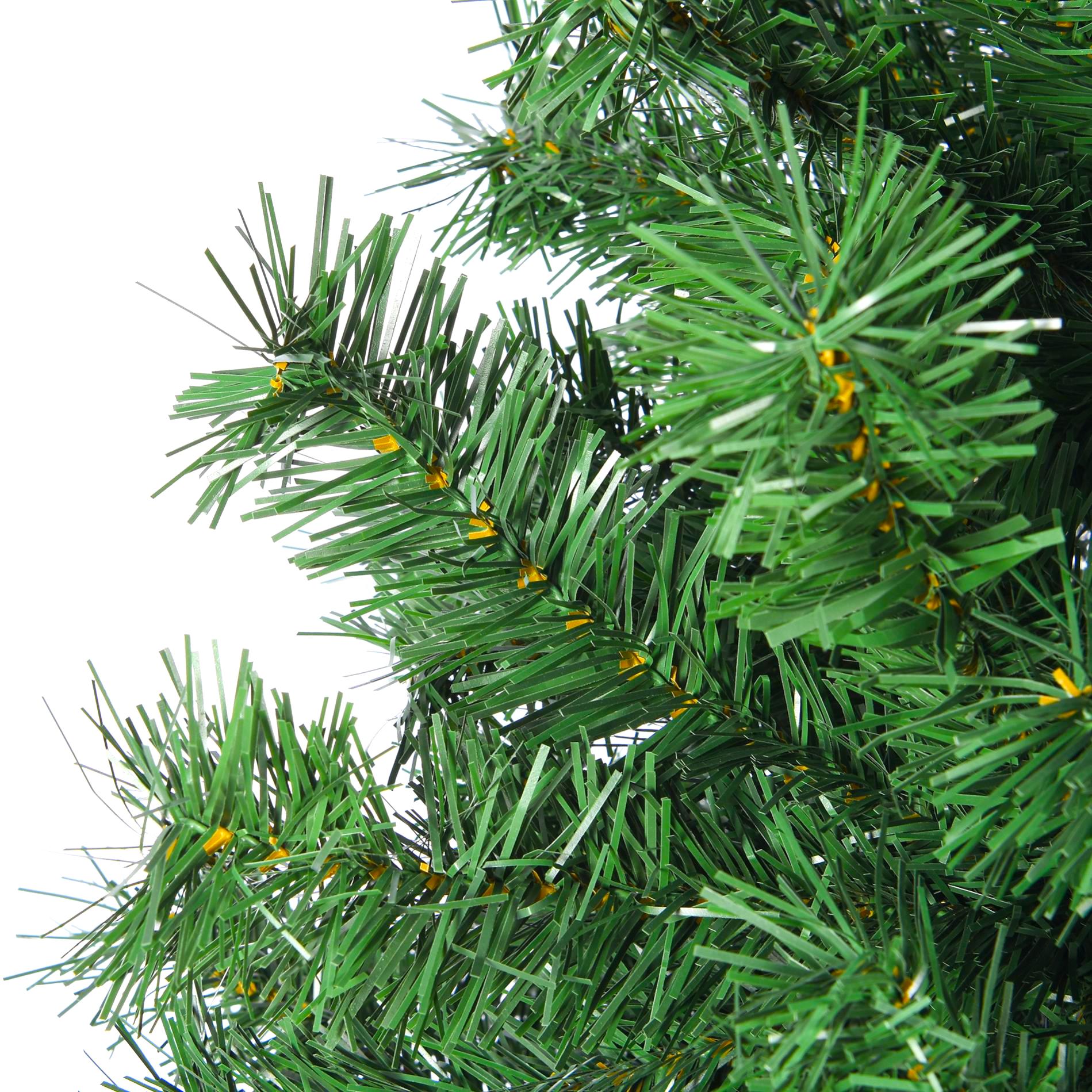 Árvore de Natal artificial verde de 180 cm com base de metal, ideal para decoração de Natal - 4