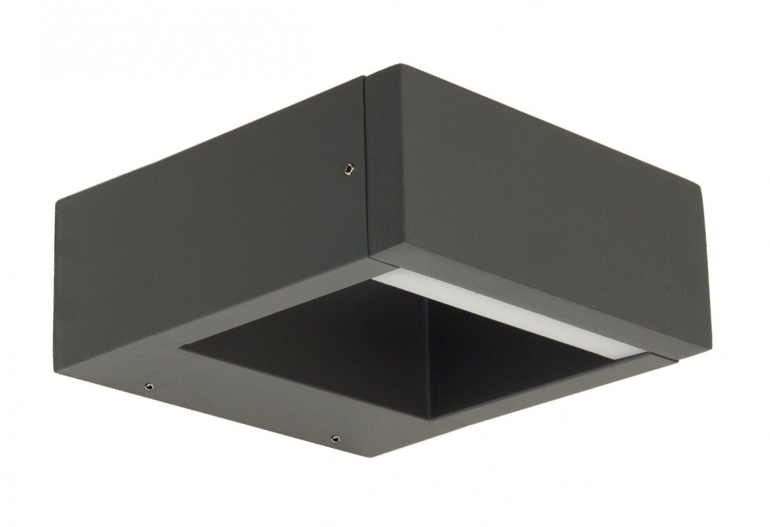 Kinkiet zewnętrzny Form LED 7W Odcienie bieli 700lm ciemnoszary wym: 6x15x16 cm IP54 SU-MA
