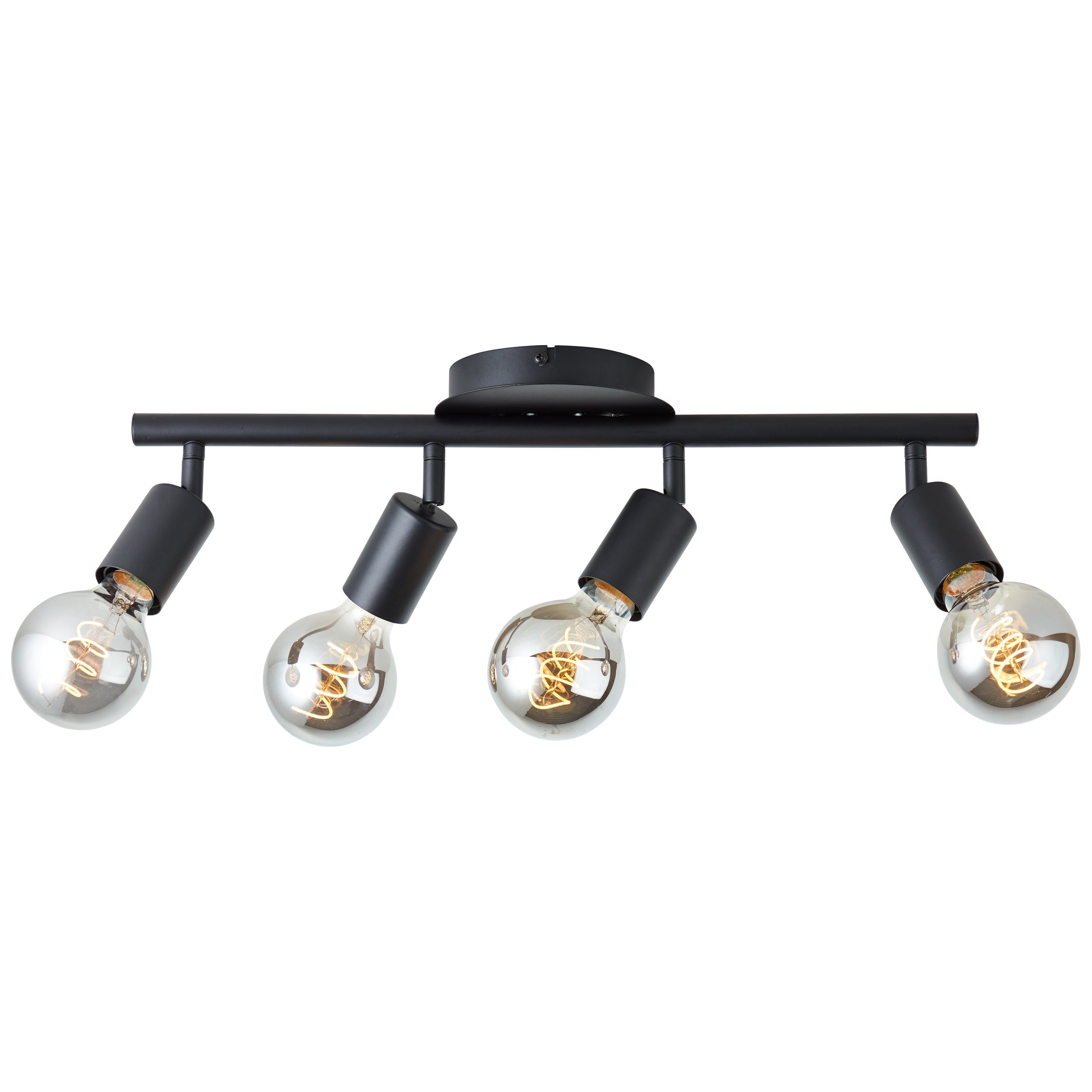 Lampa Brilliant Tiffany spot tube 4-lampowy czarny matowy 4x A60, E27, 28 W