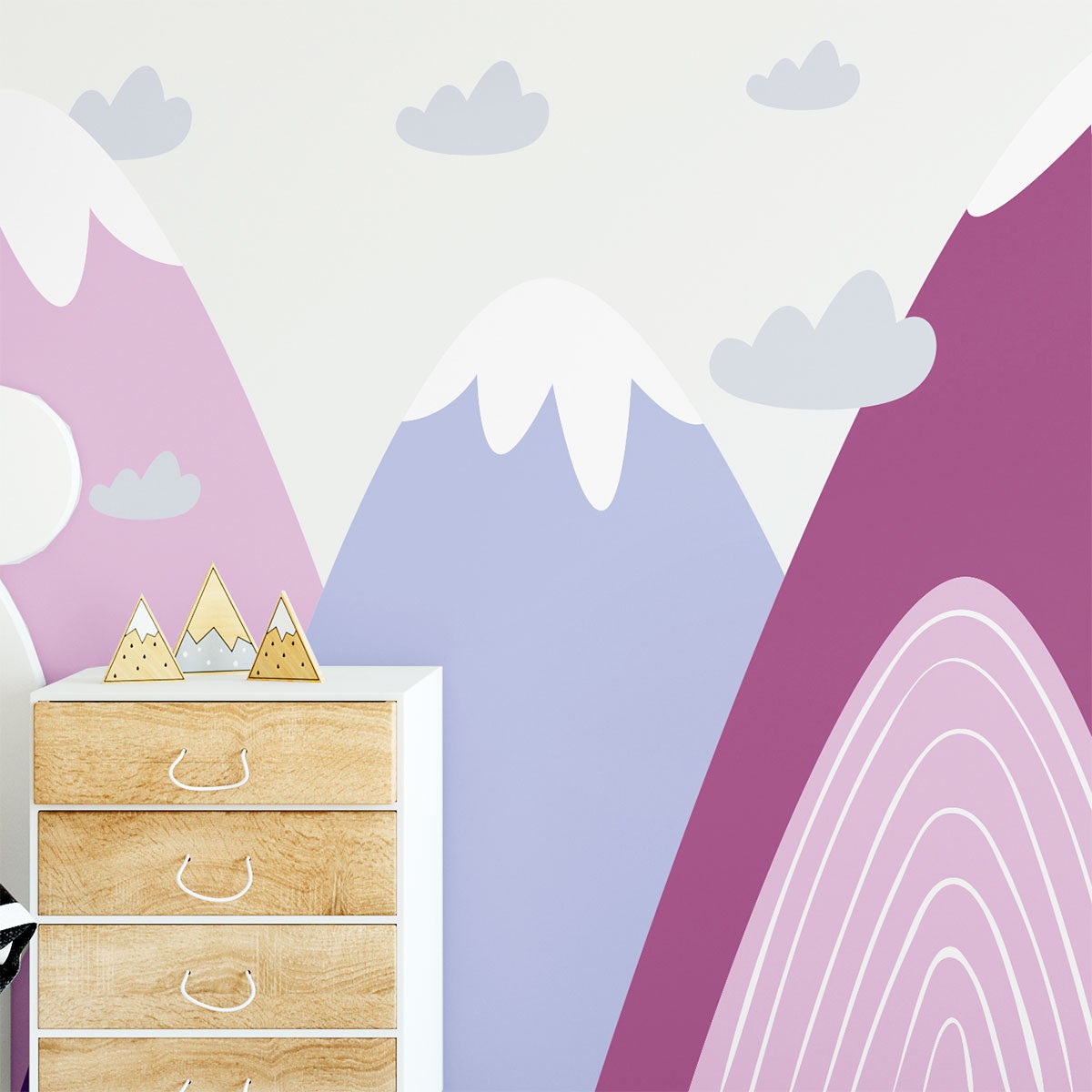 Vinilo niño escandinavo de montaña vilka - adhesivo de pared - revestimiento sticker mural decorativo - 90x135cm - 5