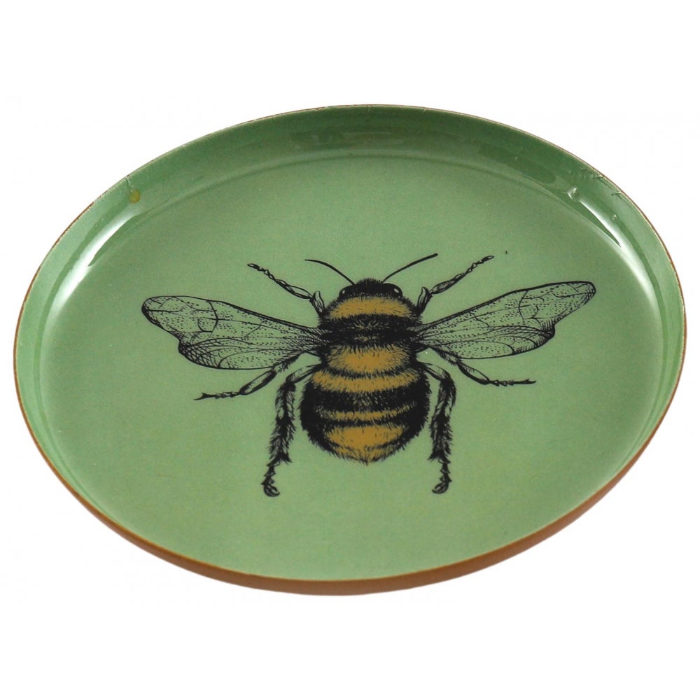 Plateau Vide-poche Abeilles Soul Studio – Neuf, Métal Gris, Style Contemporain