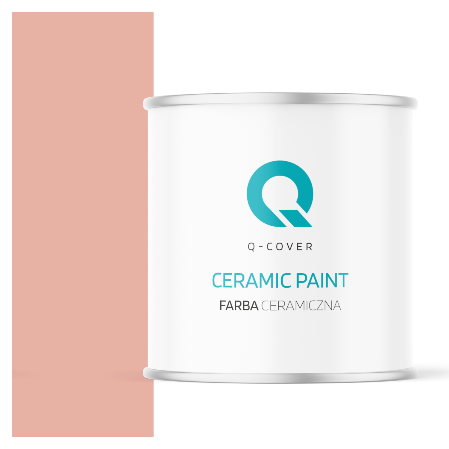 Farba Ceramiczna Do Ścian i Sufitów Q-Cover Łososiowy jasny H5551 Głęboki Mat 2L