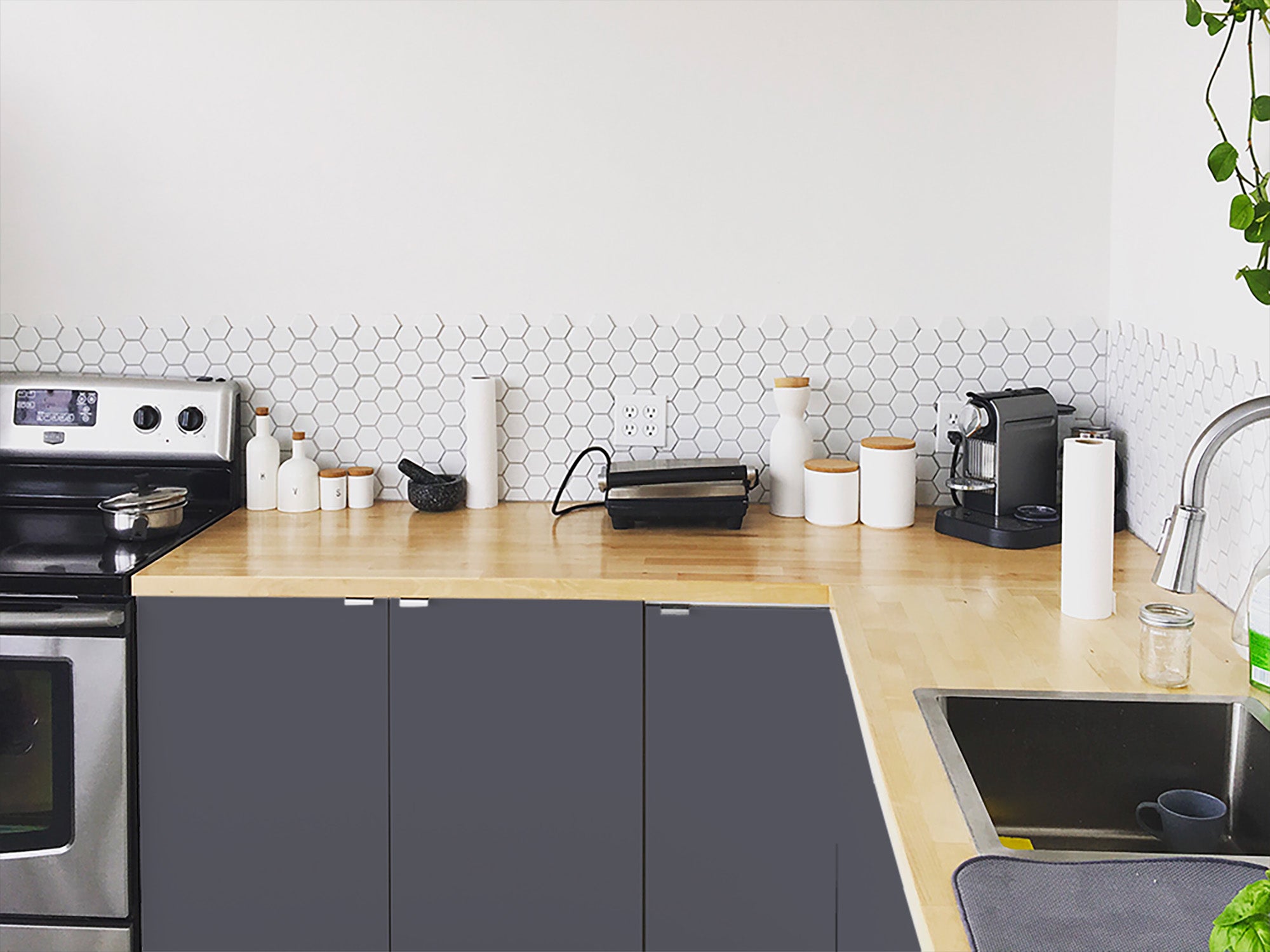 Gris Anthracite Peinture meuble cuisine et salle de bain à base de laque polyuréthane mono-composante aspect satin Aqua PU MONO - 750 ml / 7.5m² - 3