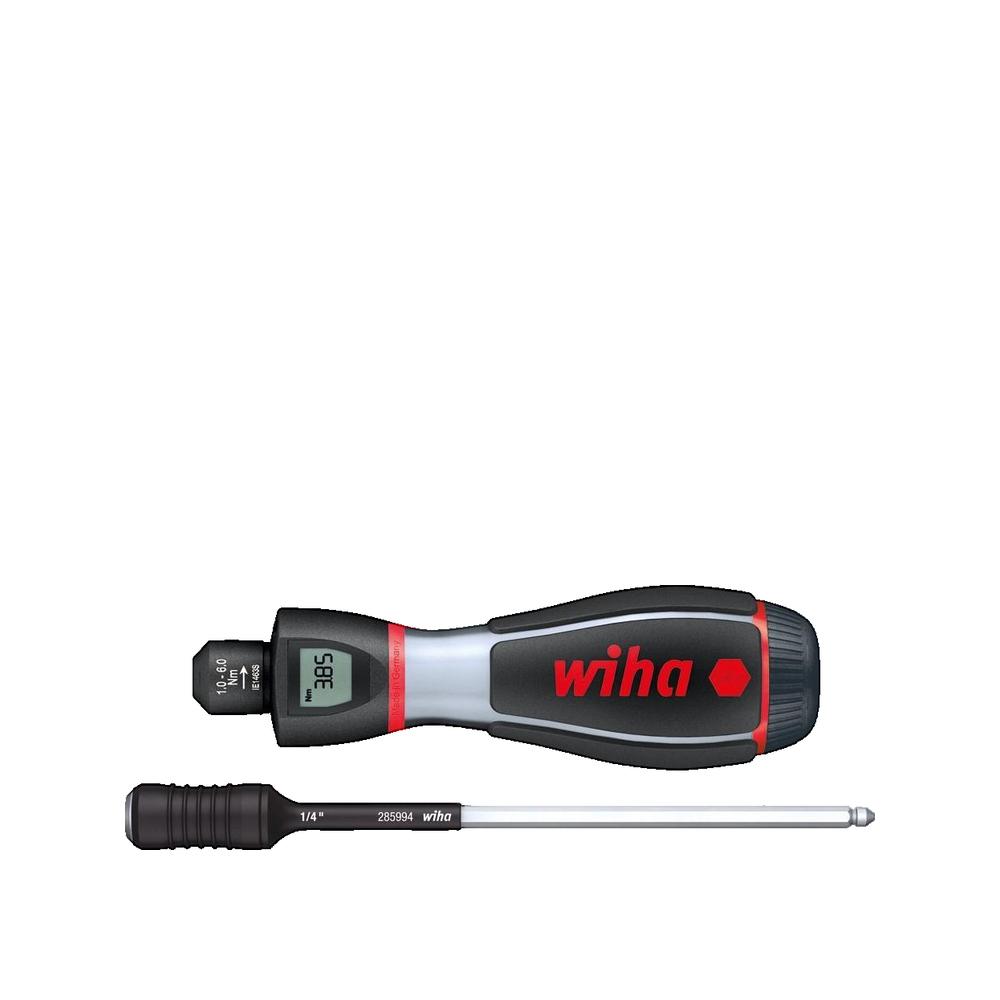 Wkrętak Wiha iTorque® chrom mat cyfrowy wyświetlacz i ergonomiczna rękojeść
