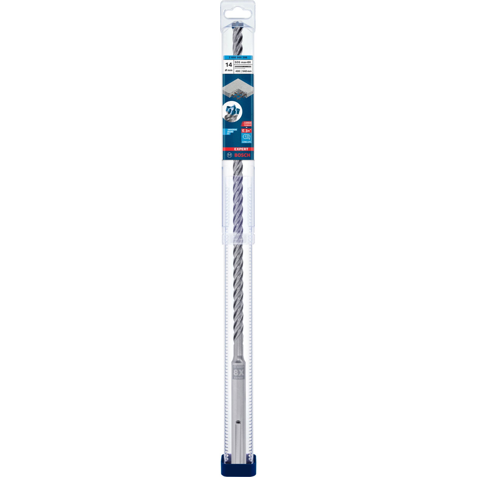 Bosch Accessories EXPERT SDS max-8X 2608900208 carbure de tungstène Foret pour marteau-perforateur 1 pièce 14 mm - 8