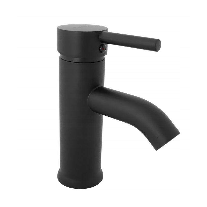 Bateria umywalkowa Estiva ANMA 17 Black czarna 17 cm