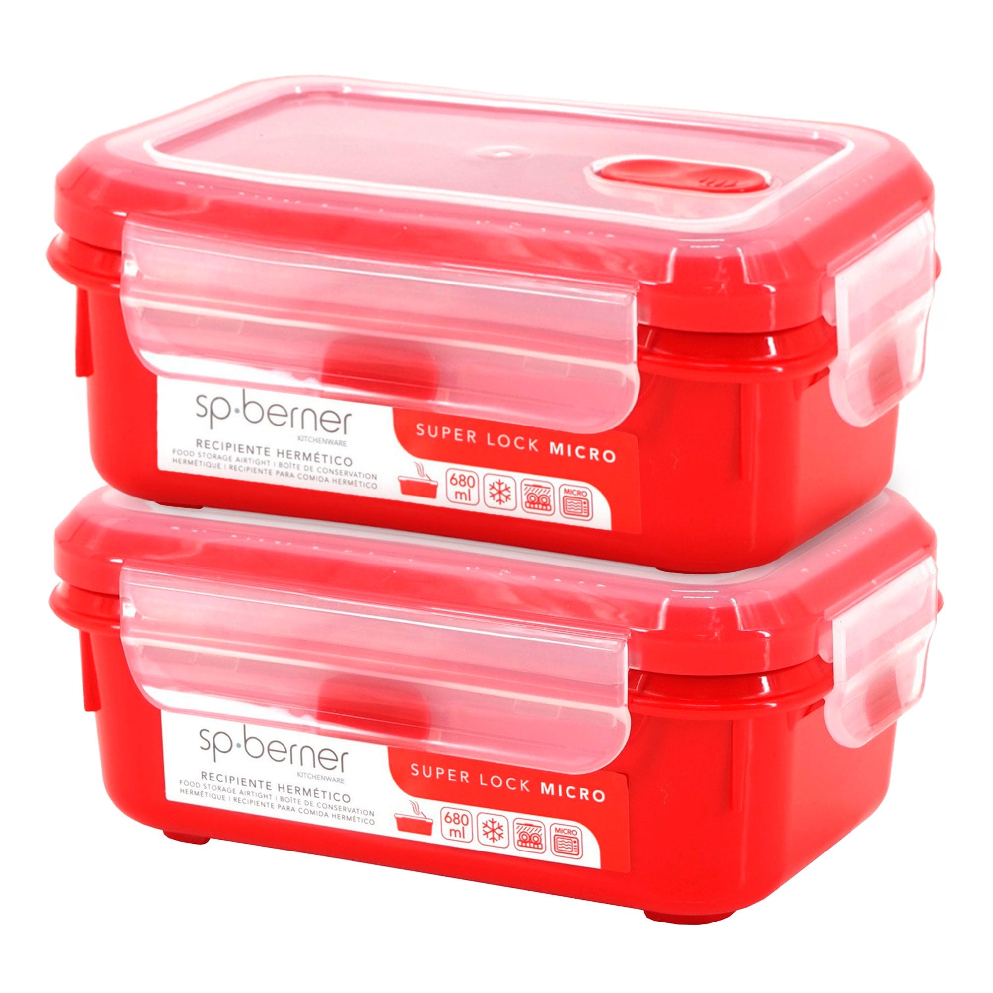 Mueller – Set Di 4 Ciotole Per Preparazione Alimenti In ABS, Colorate, Impilabili, Sicure Per Microonde E Lavastoviglie - 2