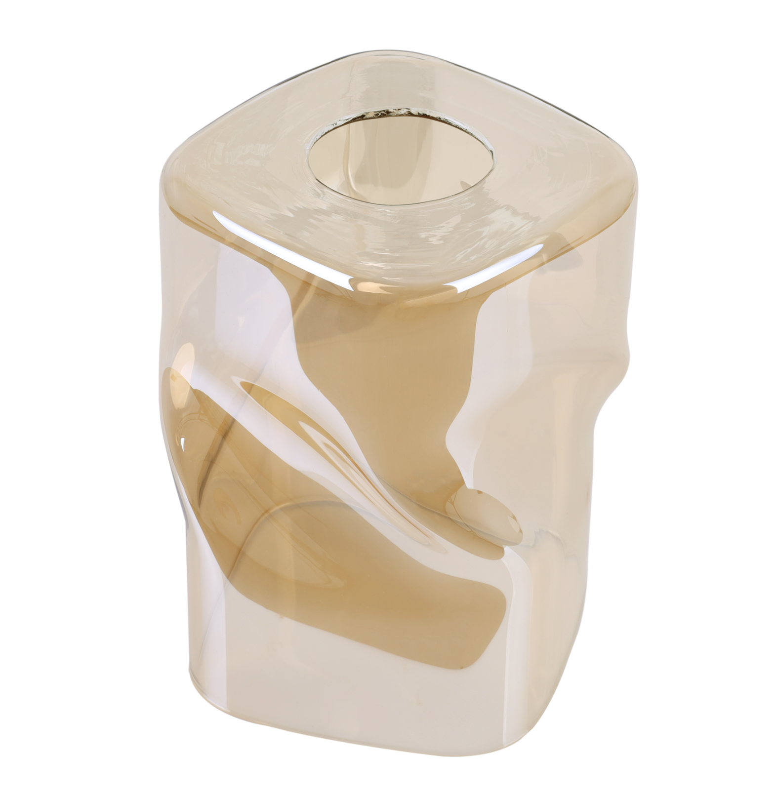 Klosz do lampy sufitowej wiszącej Niki miodowy asymetryczny abażur modern 10cm Light Home LH
