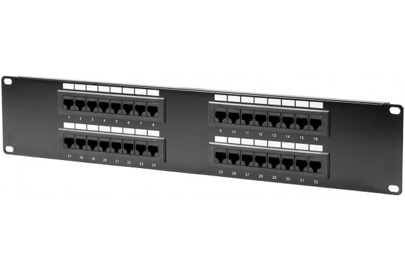 Panneau De Brassage 48 Ports Iwillink Cat6 Blindé 2U – Coupleurs RJ45 Sans Outil 10 Gbit/s