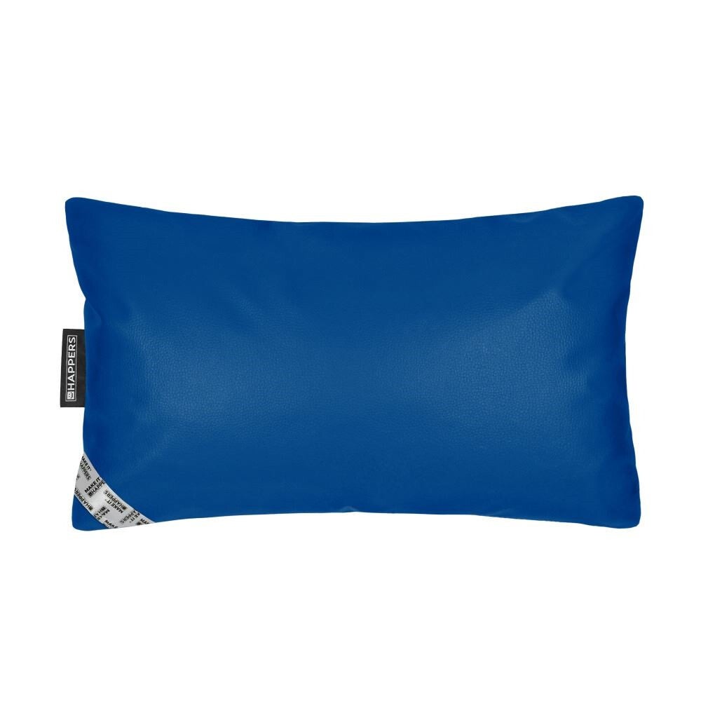Coussin Similicuir Indoor Bleu Happers 50x30 - 2