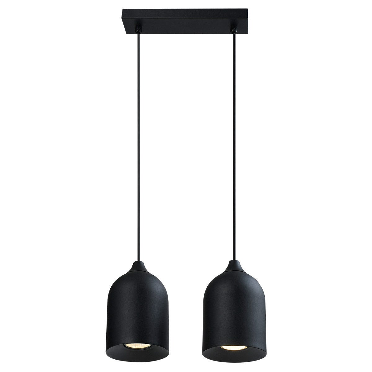 Lampa wisząca NILO czarna 2 x GU10 x 8W wym: 119,5 x 37 x 11,5 cm Light Prestige