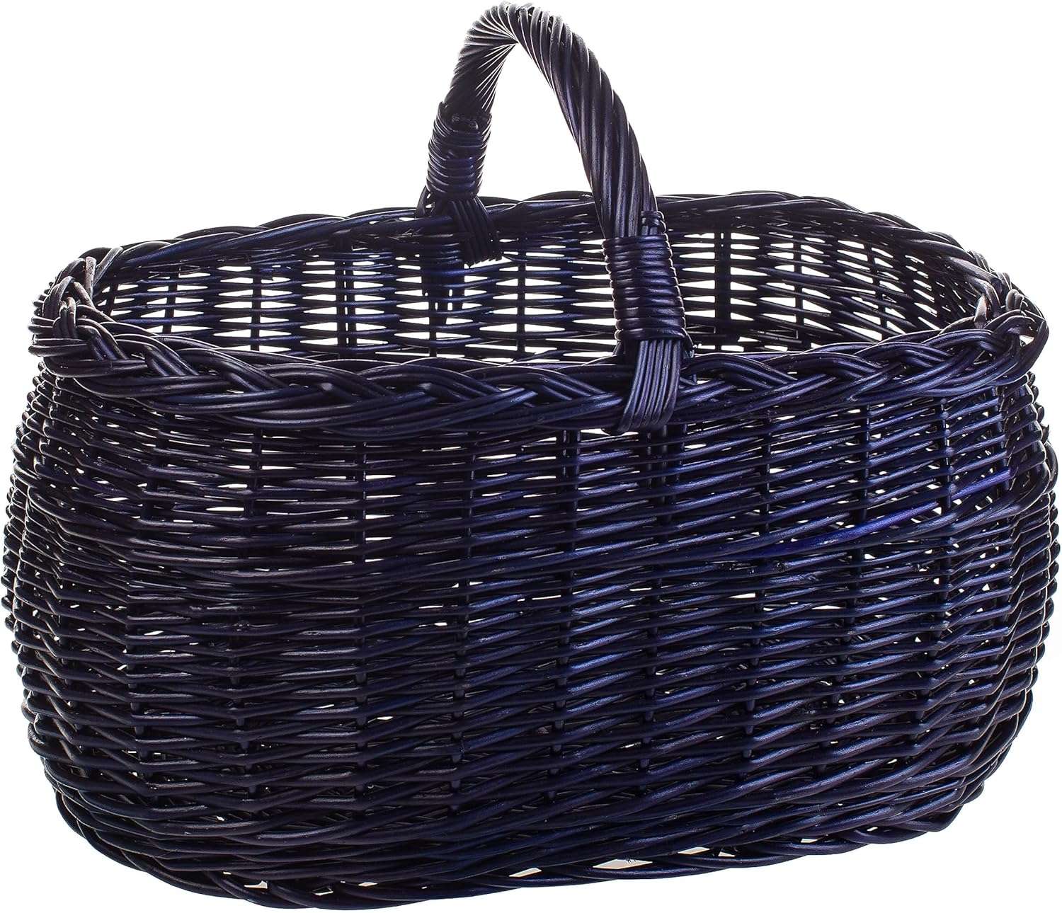 Panier cabas en osier et cuir | Bohome Living