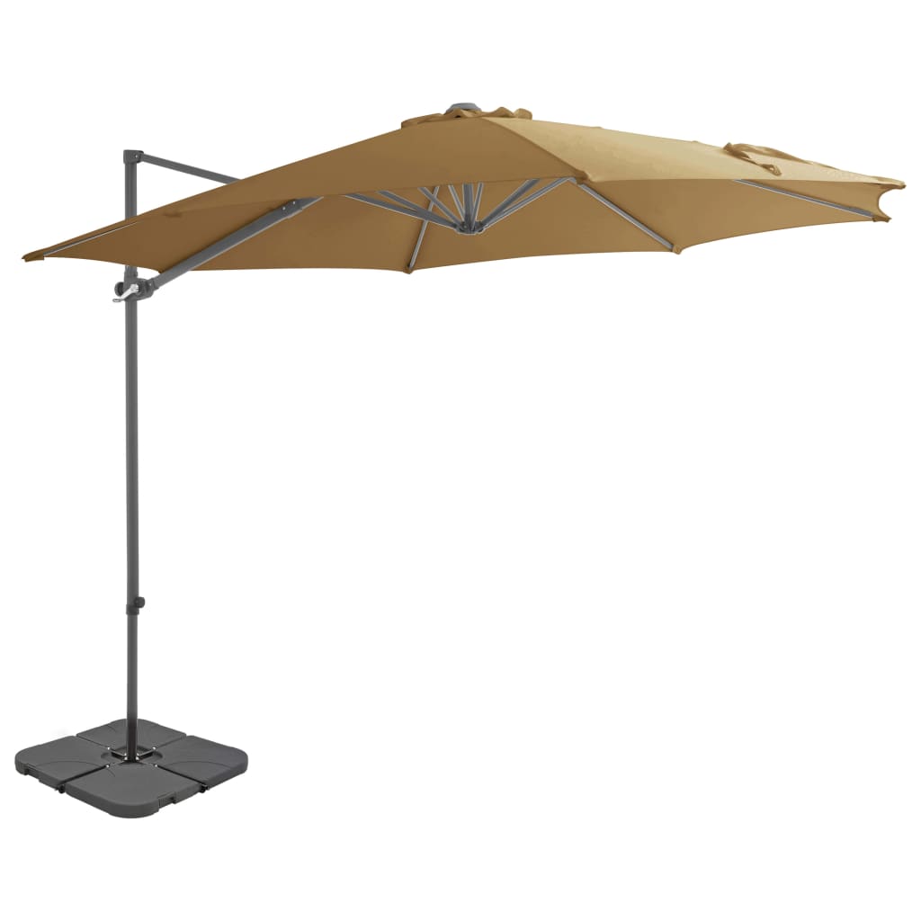 RELAX4LIFE Ombrellone da Spiaggia 2,7M/3M, Ombrellone Parasole Hawaiano in Paglia, Inclinazione